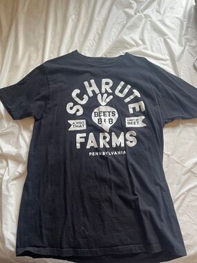 Ripple Junction Black Graphic 'Schrute Farms' Short Sleeve Tee